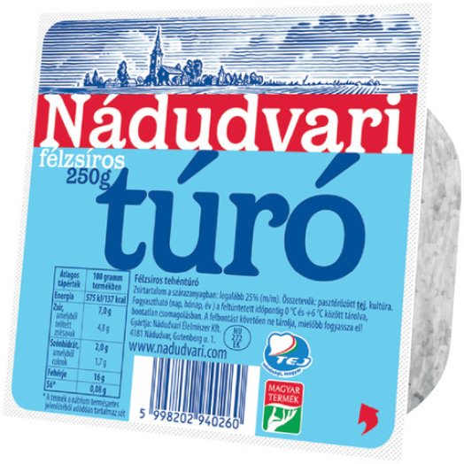 Nádudvari félzsíros túró