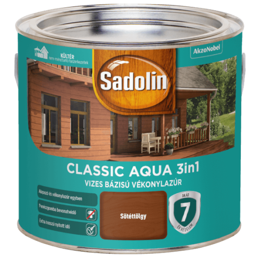 SADOLIN CLASSIC AQUA SÖTÉTTÖLGY 2,5 L
