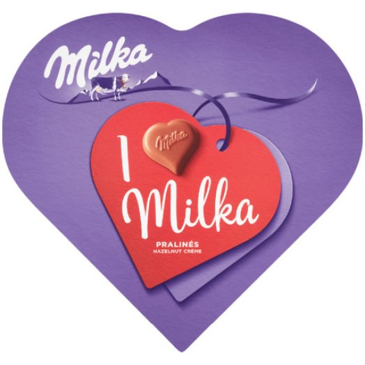 I Love Milka mogyorókrémes praliné