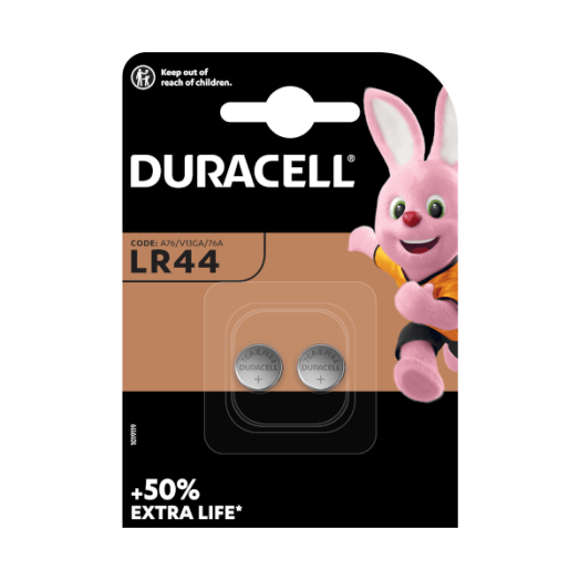 DURACELL LR44 2DB ELEM - DL         5000394504424