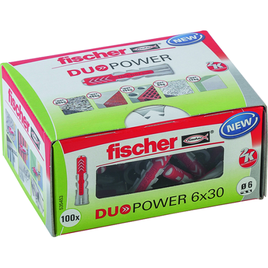 DŰBEL 6X30MM 100 DB &quot;DUOPOWER&quot; FISCHER