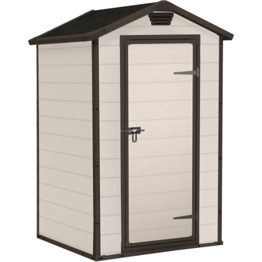 KETER SZERSZÁMOSHÁZ MŰANYAG "MANOR" 128X95X196CM 4X3 BÉZS