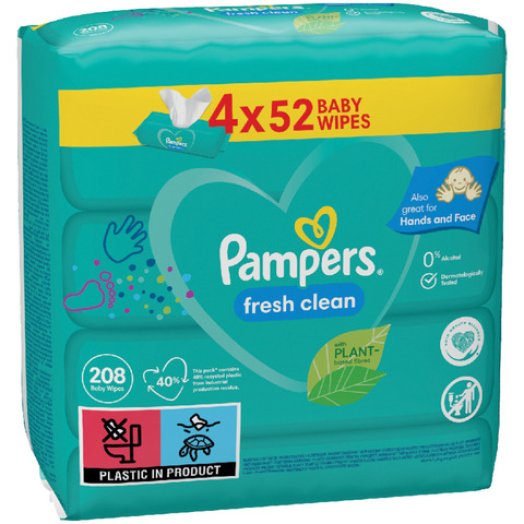 Pampers nedves babatörlő kendő quatropack