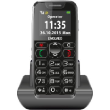 EASY PHONE EP-500 fekete kártyafüggetlen mobiltelefon