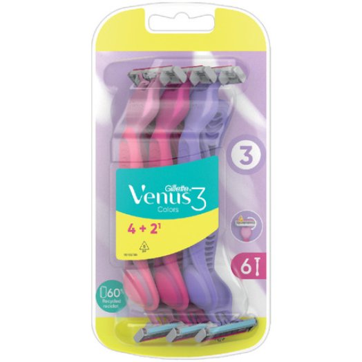 Gillette Venus 3 Colors eldobható borotva