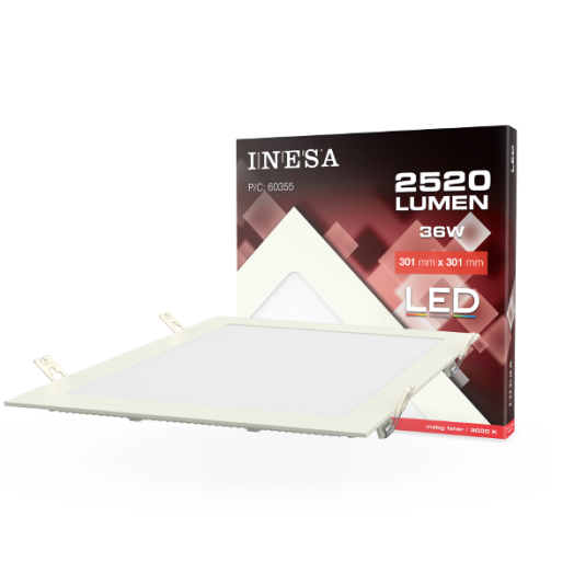 LED BEÉPÍTHETŐ PANEL 3000K 36W G2 30,1X30,1CM