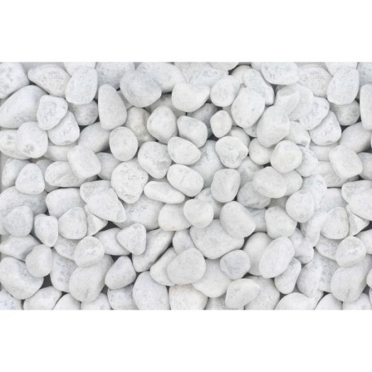 MÁRVÁNY DEKOR KAVICS 40-60MM CARRARA FEHÉR 25KG