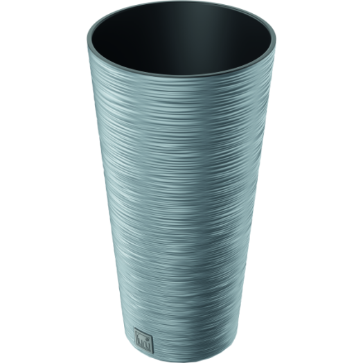 PROSPERPLAST VIRÁGKASPÓ FURU ROUND MŰANYAG 30X30 CM BETON