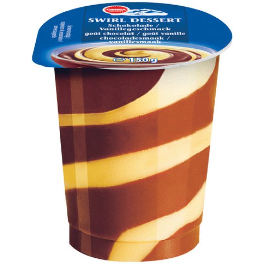 Omira csokis-vaníliás csavart puding