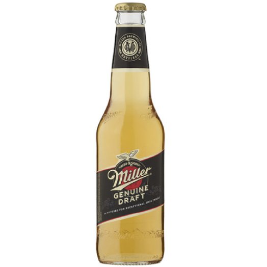 Miller Genuine Draft üveges sör