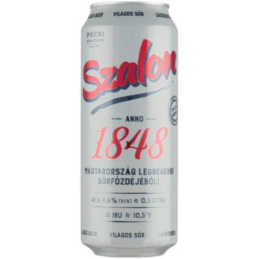 Szalon dobozos világos sör
