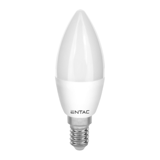 ENTAC LED FÉNYFORRÁS E14 6,5W 550LM 4000K GYERTYA NW 2 DARAB/CSOMAG