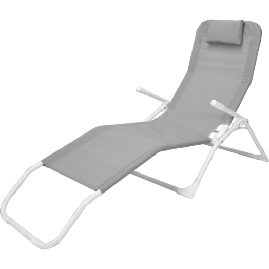 SIESTA LOUNGER NAPOZÓÁGY 60X170 CM FÉM KERETTEL, PÁRNÁVAL