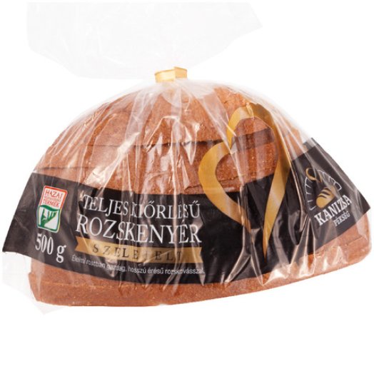 Kanizsa Pékség szeletelt teljes kiőrlésű rozskenyér