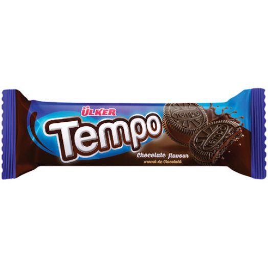 Tempo kakaós keksz csokoládéízű krémmel