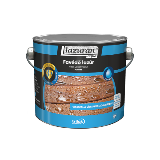 LAZURÁN AQUA 3IN1 VIZES SZÍNTELEN 2.5 L