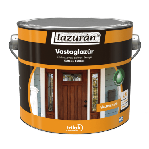 LAZURÁN SELYEMFÉNYŰ VASTAGLAZÚR, BOROVIFENYŐ 2.5 L