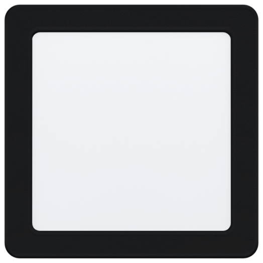 FUEVA5 BEÉPÍTHETŐ LÁMPA LED 10,5W 1350LM 4000K 16,6X16,6CM FEKETE
