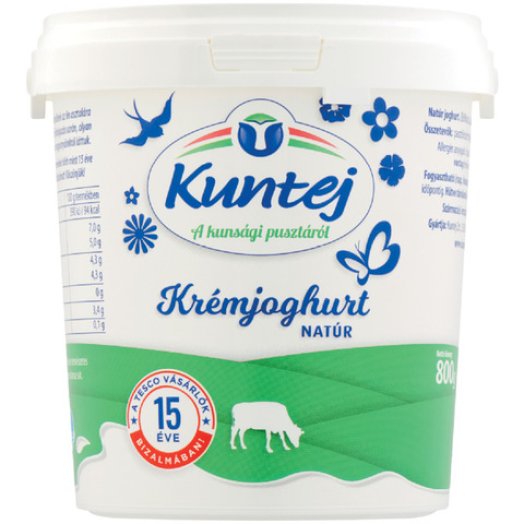 Kuntej natúr krémjoghurt