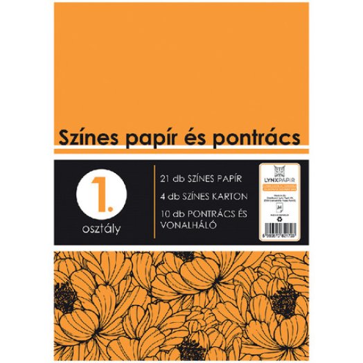Színes papír és pontrács