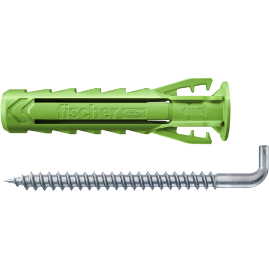 FISCHER RÖGZÍTŐDÜBEL 6X30MM CSAVARRAL 8 DARAB/BLISZTER SX PLUS GREEN