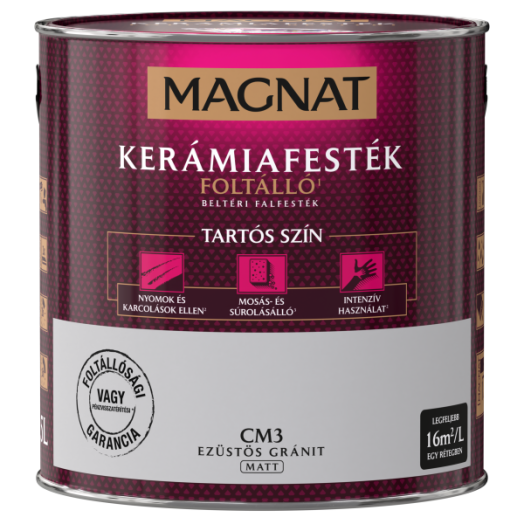 MAGNAT CERAMIC 2,5L BELTÉRI FALFESTÉK EZÜSTÖS GRÁNIT CM3