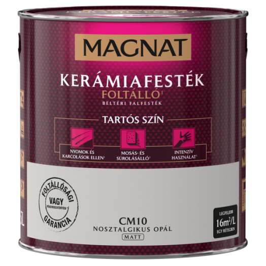 MAGNAT CERAMIC 2,5L BELTÉRI FALFESTÉK NOSZTALGIKUS OPÁL CM10