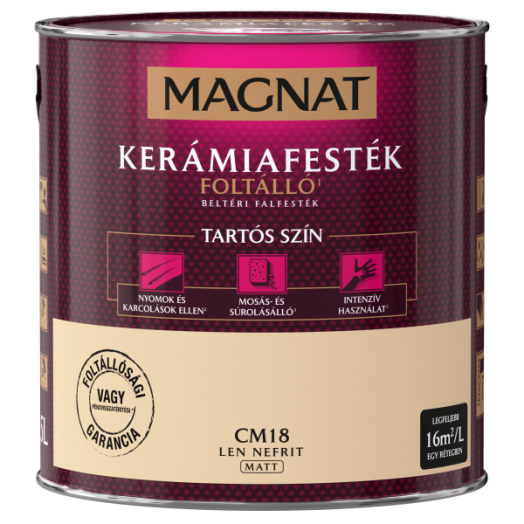 MAGNAT CERAMIC 2,5L BELTÉRI FALFESTÉK LEN NEFRIT CM18