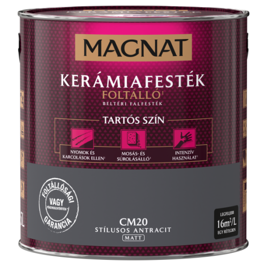 MAGNAT CERAMIC 2,5L BELTÉRI FALFESTÉK STÍLUSOS ANTRACIT CM20
