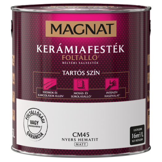 MAGNAT CERAMIC 2,5L BELTÉRI FALFESTÉK NYERS HEMATIT CM45