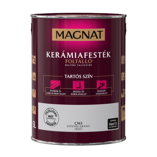 MAGNAT CERAMIC 5L BELTÉRI FALFESTÉK EZÜSTÖS GRÁNIT CM3
