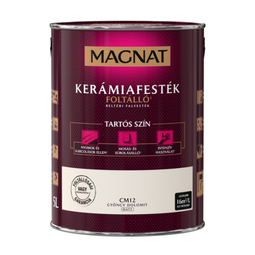 MAGNAT CERAMIC 5L BELTÉRI FALFESTÉK GYÖNGY DOLOMIT CM12