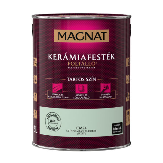 MAGNAT CERAMIC 5L BELTÉRI FALFESTÉK SZÍNPOMPÁS FLUORIT CM24