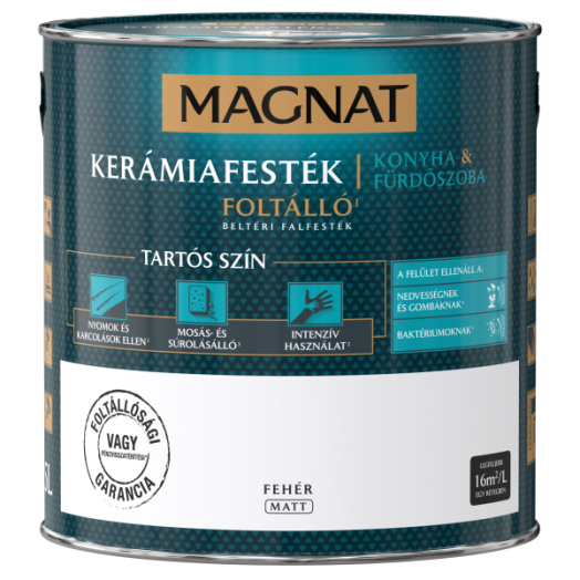 MAGNAT CERAMIC 2,5L KONYHA&FÜRDŐSZOBA FALFESTÉK FEHÉR