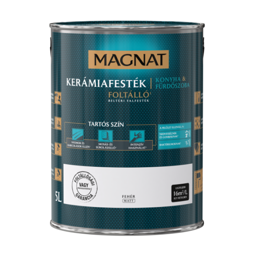 MAGNAT CERAMIC 5L KONYHA&FÜRDŐSZOBA FALFESTÉK FEHÉR