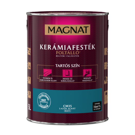 MAGNAT CERAMIC 5L BELTÉRI FALFESTÉK LAZÚR ACHÁT CM35