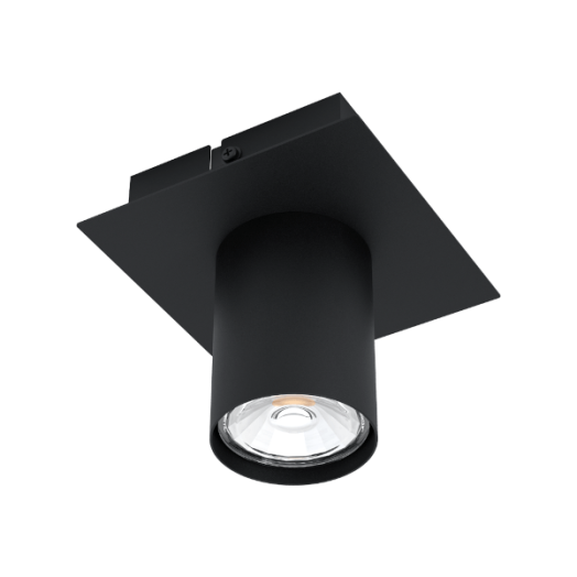 VALCASOTTO LED MENNYEZETI LÁMPA 4,5W 345LM IP20 11X11CM FEKETE