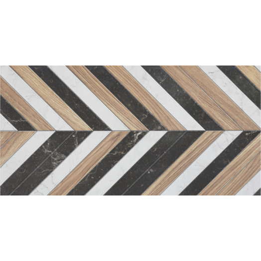 DOMINO LILY GEO DEKOR CSEMPE 29,8X59,8 CM MINTÁS, MÁZAS