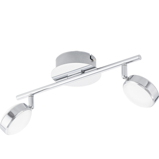 SALTO LED FALI/MENNY.L 2X5,4W 1280LM 36X12CM ACÉL/SZAT.MŰA.