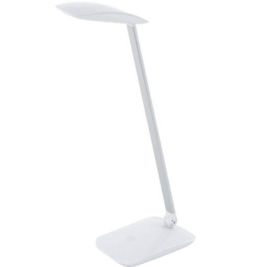 CAJERO LED ASZTALI L. 4,5W 550LM 15X10CM ÉRINTŐK+USB MŰA. FEHÉR