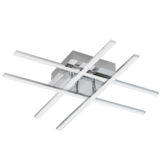 LASANA1 LED MENNY.L. 24W 2520LM 50X50X9,5CM ACÉL/MŰA.