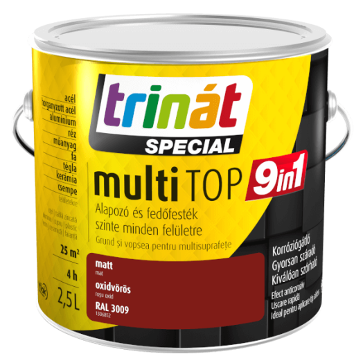 TRINÁT SPECIAL MULTITOP 9IN1 2,5L OXIDVÖRÖS 3009 VÍZESBÁZISÚ
