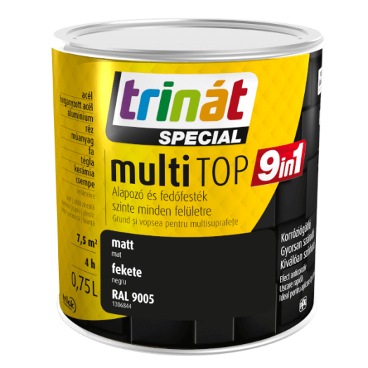 TRINÁT SPECIAL MULTITOP 9IN1 0,75L FEKETE 9005 VÍZESBÁZISÚ