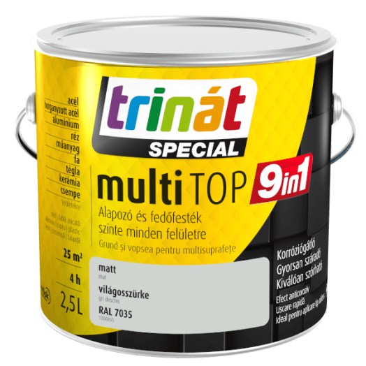 TRINÁT SPECIAL MULTITOP 9IN1 2,5L VILÁGOS SZÜRKE 7035 VÍZESBÁZISÚ