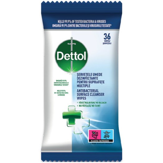 Dettol antibakteriális felülettisztító kendő