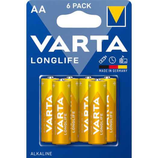 LONGLIFE 6AA 1,5V 2550MAH           ELEM