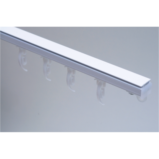 FEDECOR BASIC/DÁN KARNIS SZETT 150CM FEHÉR ALUMÍNIUM EGYSOROS
