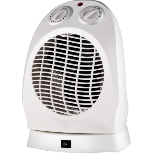 TERMOVENTILÁTOR 2 FOKOZAT 1000/2000W OSZCILLÁCIÓS 230V 50HZ FEHÉR