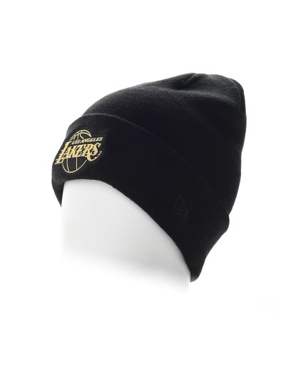 METALLIC BADGE BEANIE LOS ANGELES LAKERS