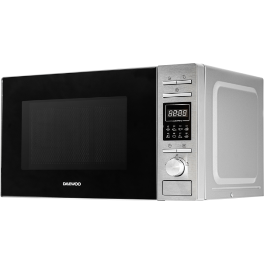 DAEWOO GRILLES MIKROSÜTŐ 20L 700W DIGITÁLIS, EZÜST SZÍNŰ
